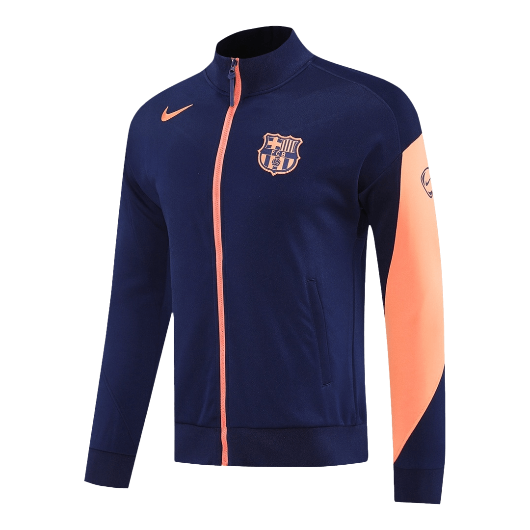 Barcelona tréninková bunda 2025/26 námořnická modrá & oranžová