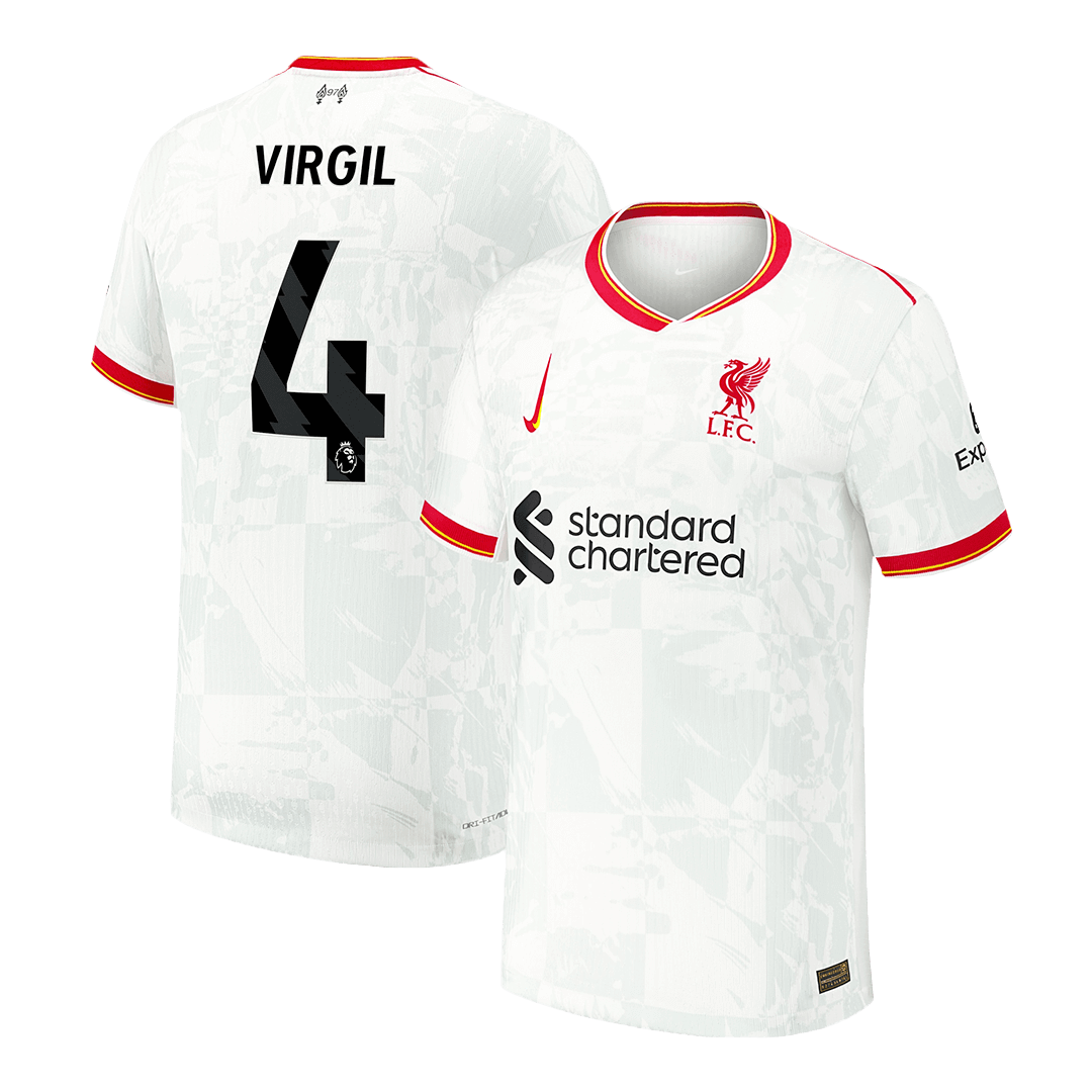 Třetí Fotbalový Dres Liverpool Authentic VIRGIL #4