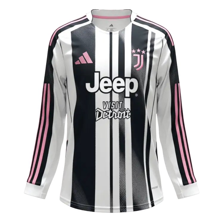 Juventus domácí fotbalový dres 2025/26 dlouhý rukáv