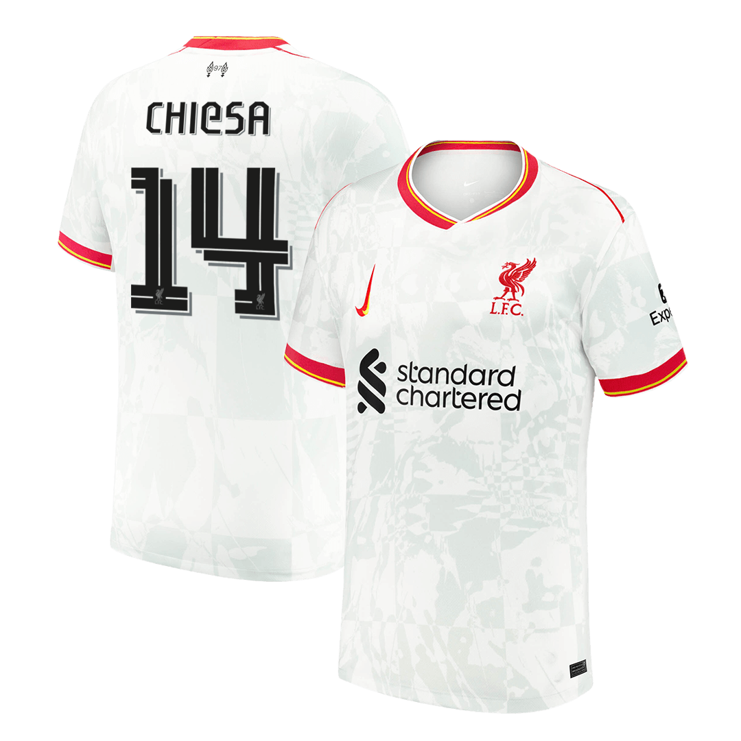 Třetí Fotbalový Dres Liverpool CHIESA #14 UCL