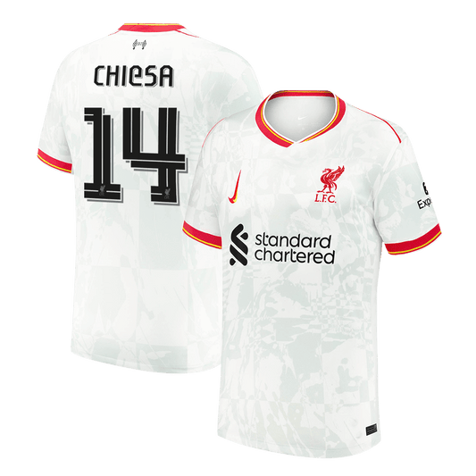 Třetí Fotbalový Dres Liverpool CHIESA #14 UCL