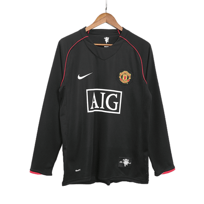 Venkovní Retro Dres Manchester United 2007/08 Long Sleeve