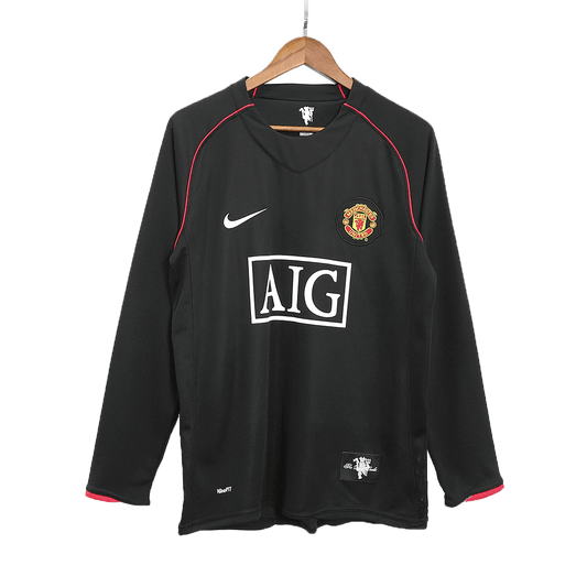Venkovní Retro Dres Manchester United 2007/08 Long Sleeve