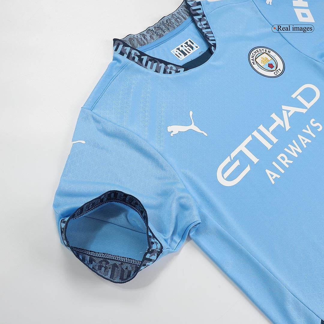 Domácí Fotbalový Dres Manchester City 24/25 Authentic HAALAND #9 UCL