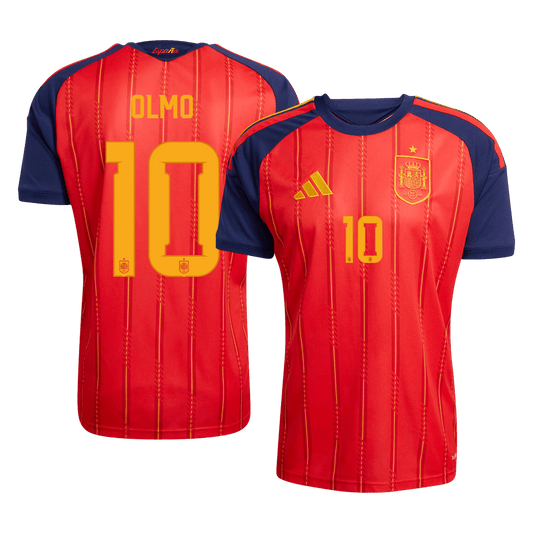 Španělsko domácí fotbalový dres MS 2026 OLMO #10