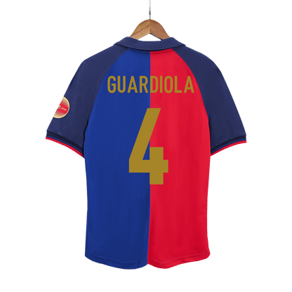 Domácí Retro Dres Barcelona 1999/00 GUARDIOLA #4 - 100th Anniversary
