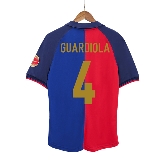 Domácí Retro Dres Barcelona 1999/00 GUARDIOLA #4 - 100th Anniversary