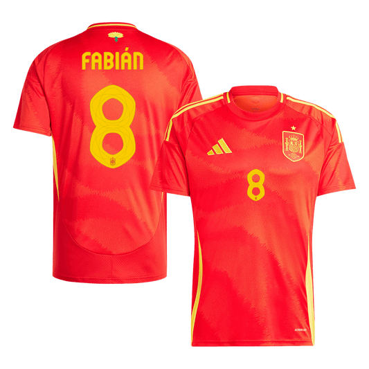 Domácí Fotbalový Dres Spain 2024 FABIÁN #8
