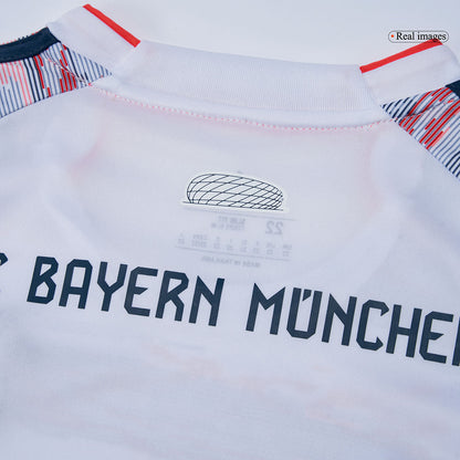 Kid's Bayern Munich Away Soccer Jersey Kit(Jersey+Shorts+Socks) 2025/26 White