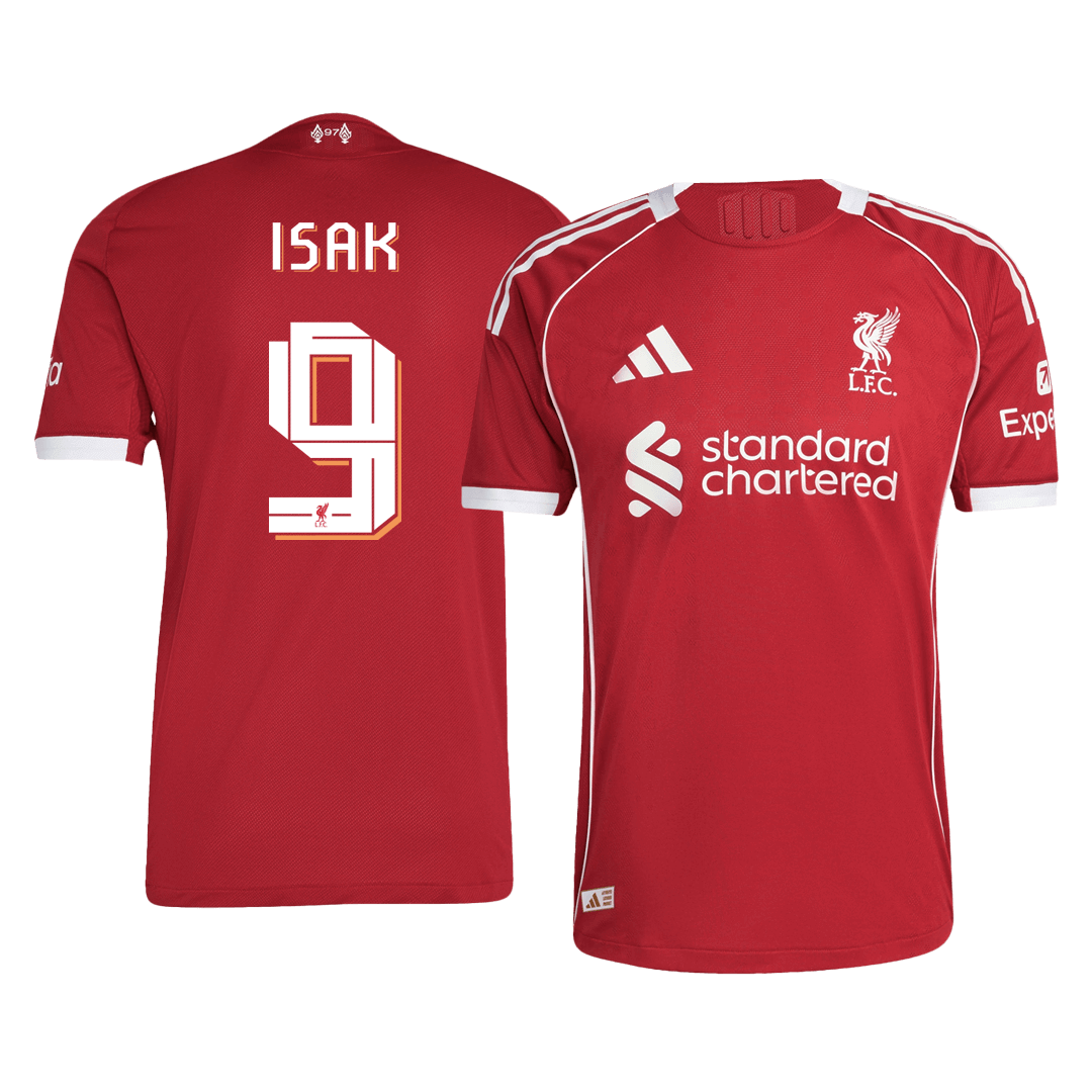 Domácí Fotbalový Dres Liverpool Authentic ISAK #9 UCL