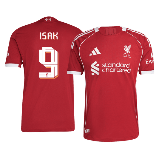 Domácí Fotbalový Dres Liverpool Authentic ISAK #9 UCL