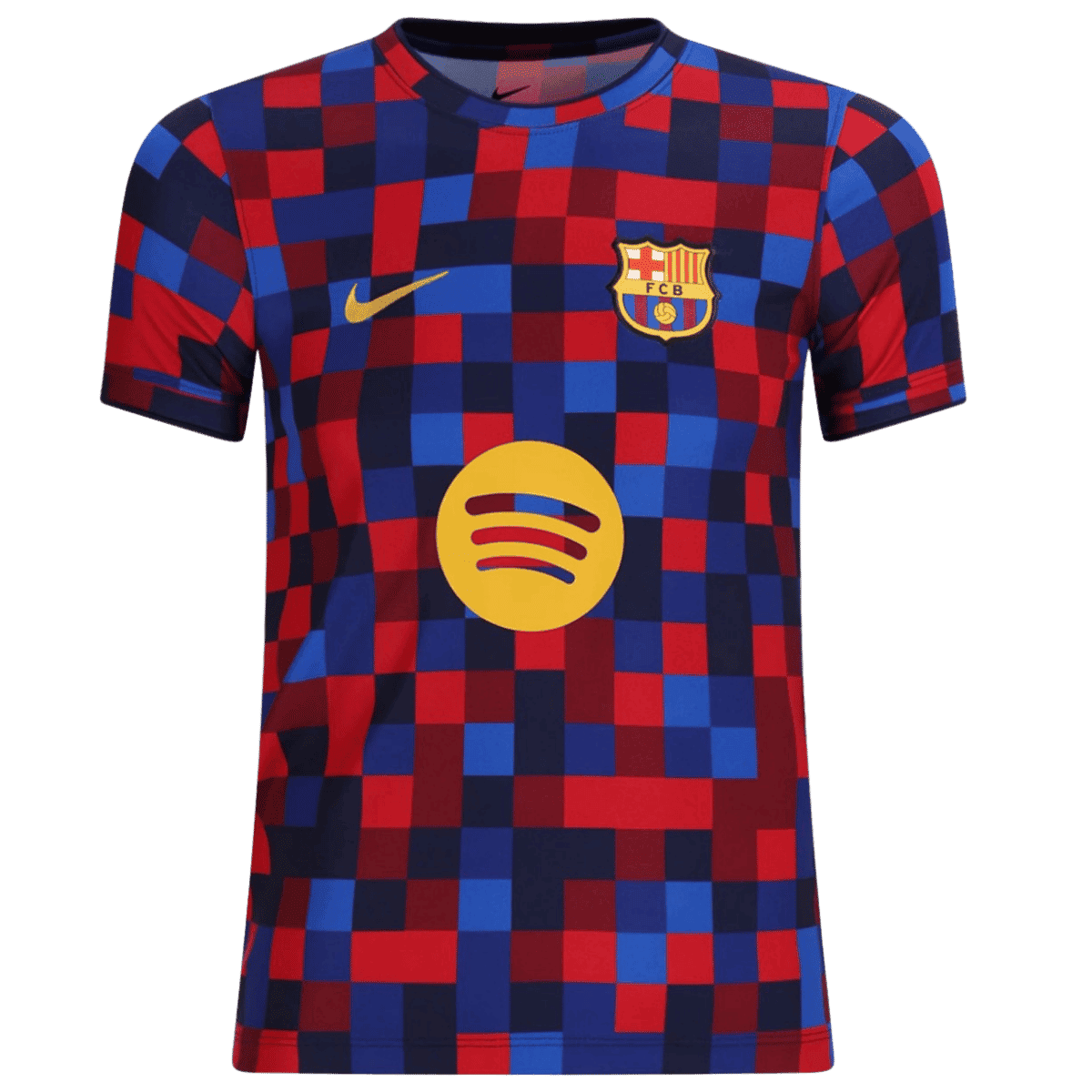 Barcelona předzápasový fotbalový dres 2026/27 - červená & modrá