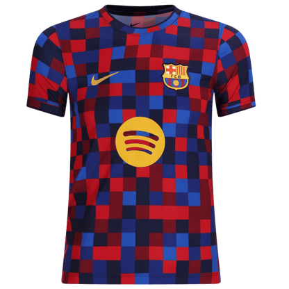 Barcelona předzápasový fotbalový dres 2026/27 - červená & modrá