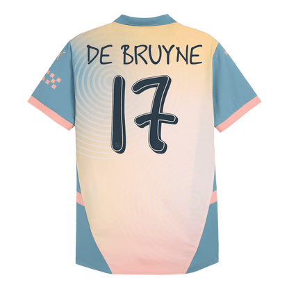 Čtvrtý Fotbalový Dres Manchester City 24/25 Authentic DE BRUYNE #17 - Definitely City