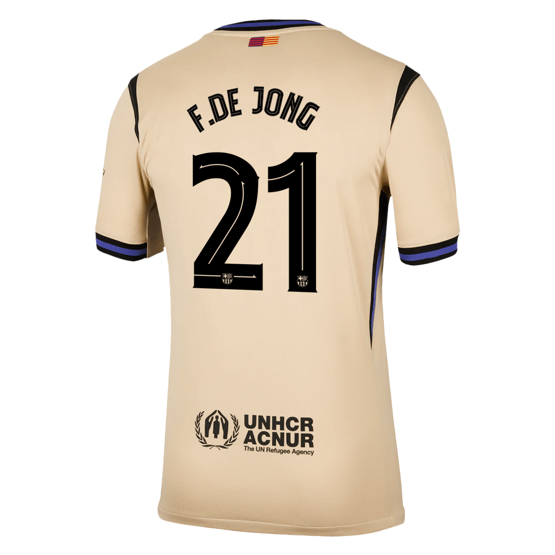 Venkovní Fotbalový Dres Barcelona 25/26 F.DE JONG #21 UCL