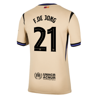 Venkovní Fotbalový Dres Barcelona 25/26 F.DE JONG #21 UCL
