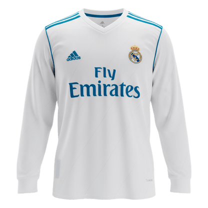 Domácí Retro Dres Real Madrid 2017/18 Retro Long Sleeve MODRIĆ #10