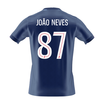 PSG domácí fotbalový dres 2025/26 JOÃO NEVES #87