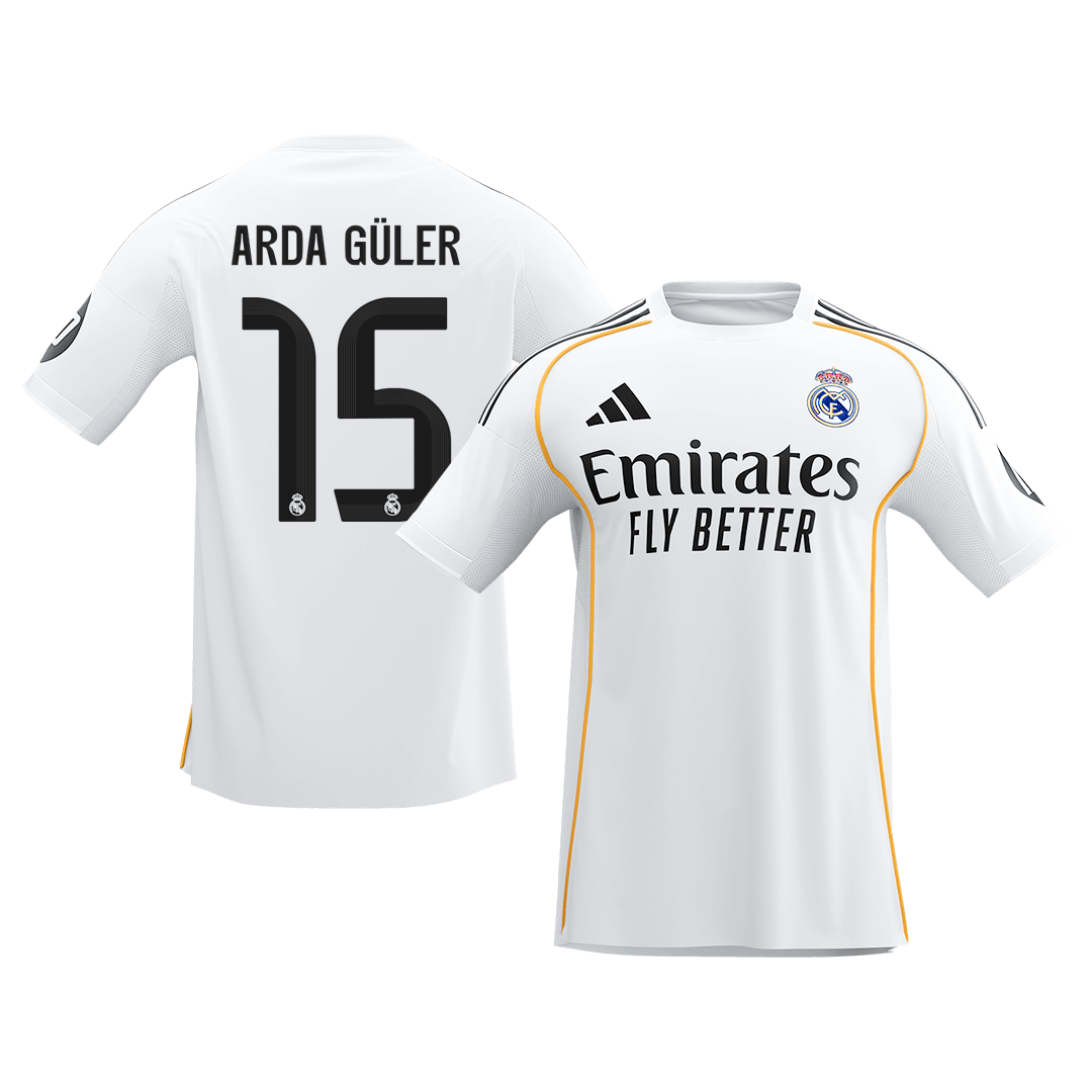 Real Madrid domácí fotbalový dres 2025/26 ARDA GÜLER #15