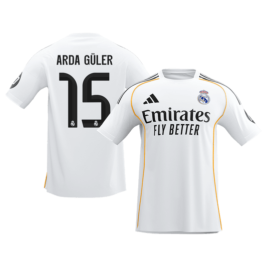 Real Madrid domácí fotbalový dres 2025/26 ARDA GÜLER #15