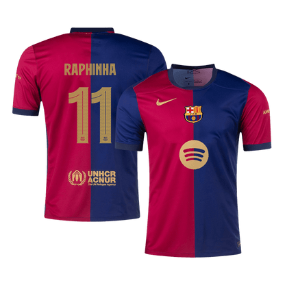 Domácí Fotbalový Dres Barcelona 24/25 RAPHINHA #11 UCL