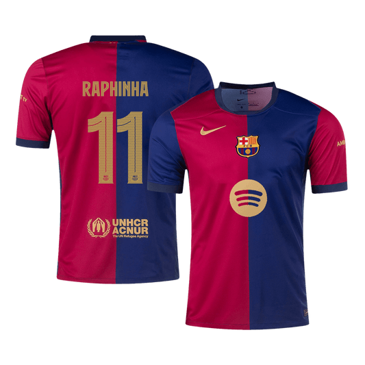 Domácí Fotbalový Dres Barcelona 24/25 RAPHINHA #11 UCL