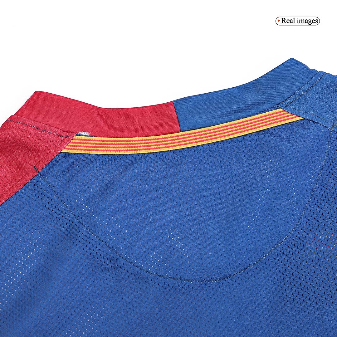 Domácí Retro Dres Barcelona 2008/09 Long Sleeve A.INIESTA #8 - UCL Final