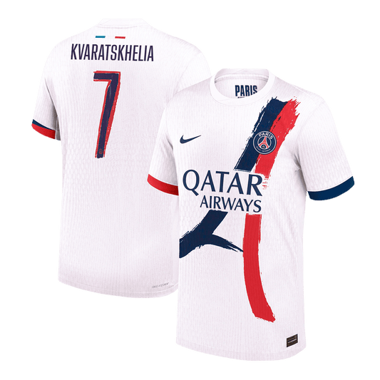 Venkovní Fotbalový Dres PSG 24/25 Authentic KVARATSKHELIA #7 UCL
