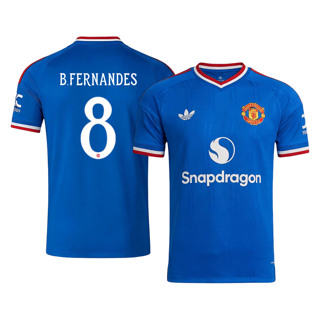 Manchester United venkovní fotbalový dres 2026/27 B. FERNANDES #8 UCL