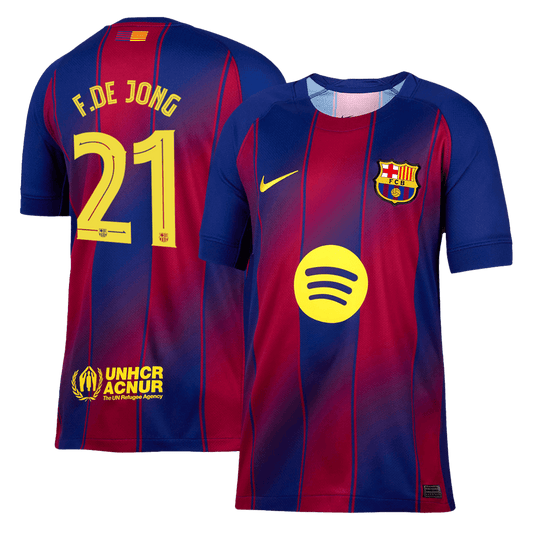 Domácí Fotbalový Dres Barcelona 25/26 F.DE JONG #21 UCL
