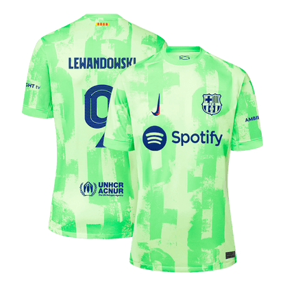 Třetí Fotbalový Dres Barcelona 24/25 LEWANDOWSKI #9 UCL