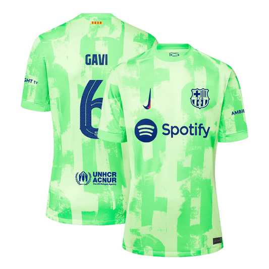 Třetí Fotbalový Dres Barcelona 24/25 GAVI #6 UCL