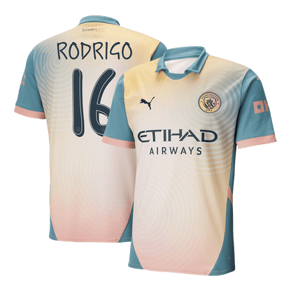 Fotbalový Dres Manchester City 24/25 RODRIGO #16 - Definitely City