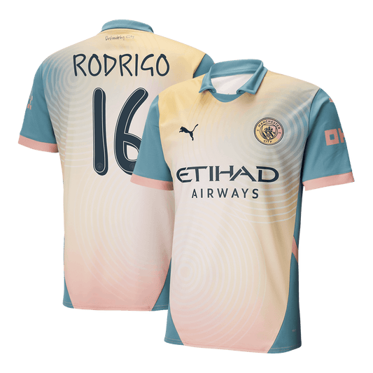 Fotbalový Dres Manchester City 24/25 RODRIGO #16 - Definitely City