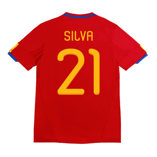 Domácí Retro Dres Spain 2010 SILVA #21