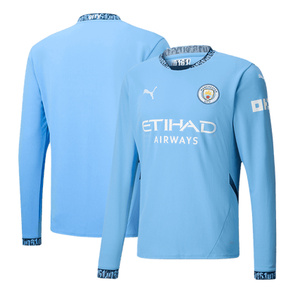Domácí Fotbalový Dres Manchester City 24/25 Long Sleeve
