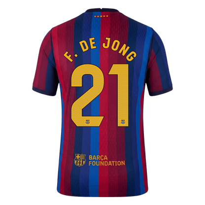 Barcelona domácí dres 2026/27 hráčská verze F. DE JONG #21