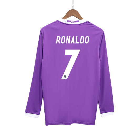 Venkovní Retro Dres Real Madrid 2016/17 Retro Long Sleeve RONALDO #7