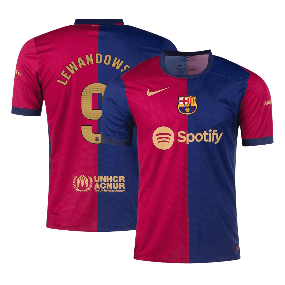 Domácí Fotbalový Dres Barcelona 24/25 LEWANDOWSKI #9