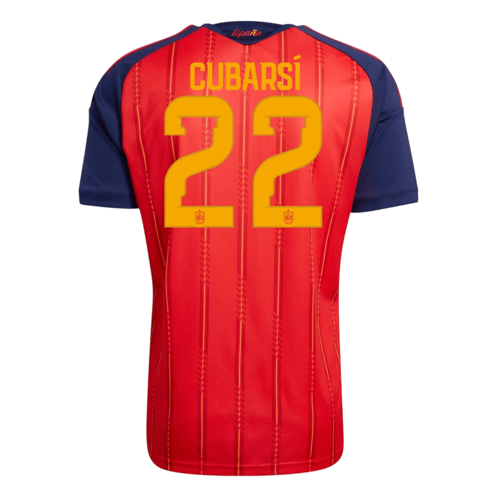 Španělsko domácí fotbalový dres MS 2026 CUBARSÍ #22
