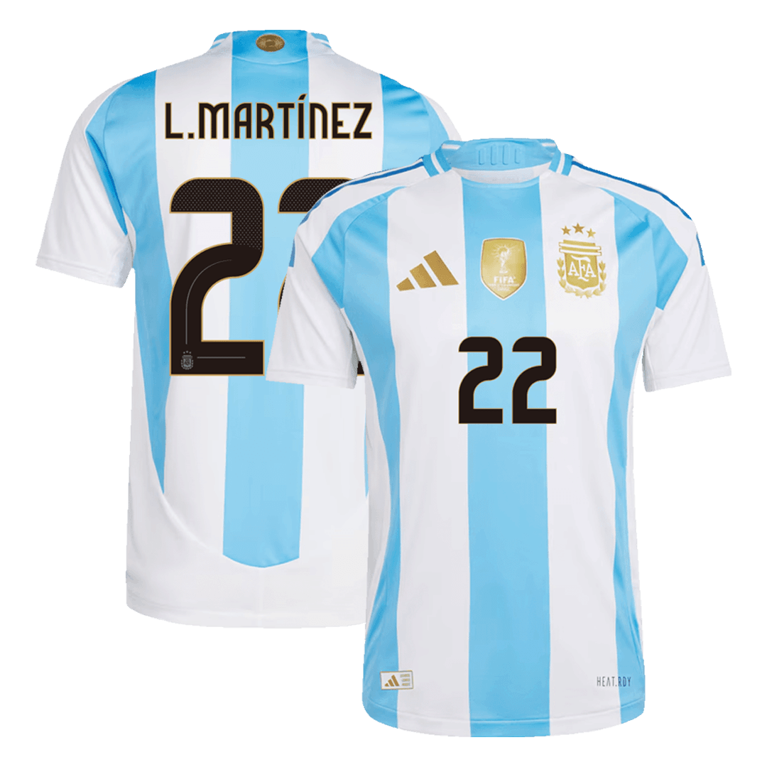 Domácí Fotbalový Dres Argentina 2024 Authentic L.MARTÍNEZ #22
