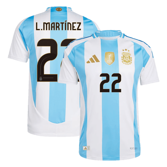 Domácí Fotbalový Dres Argentina 2024 Authentic L.MARTÍNEZ #22
