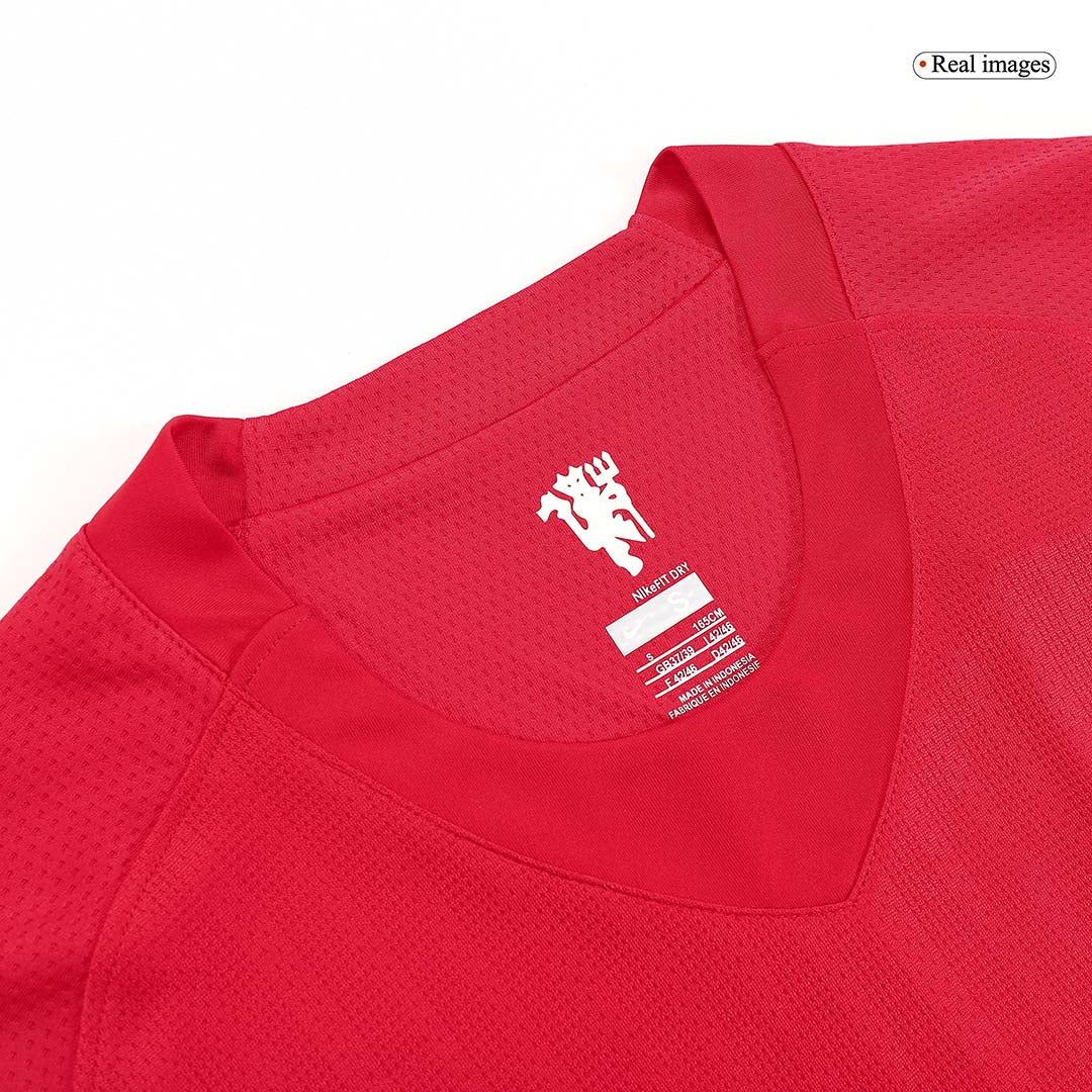 Domácí Retro Dres Manchester United 2007/08 Long Sleeve