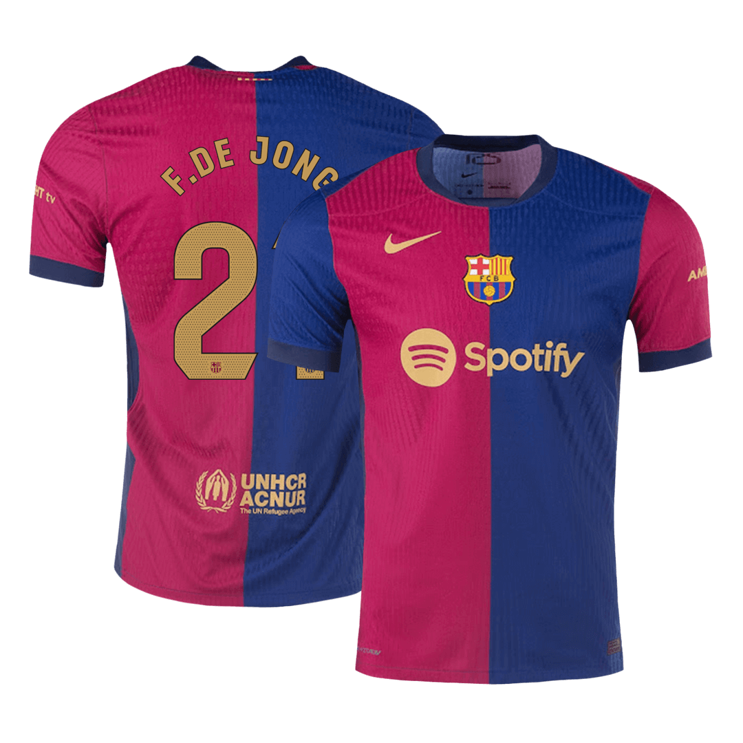 Domácí Fotbalový Dres Barcelona 24/25 Authentic F.DE JONG #21
