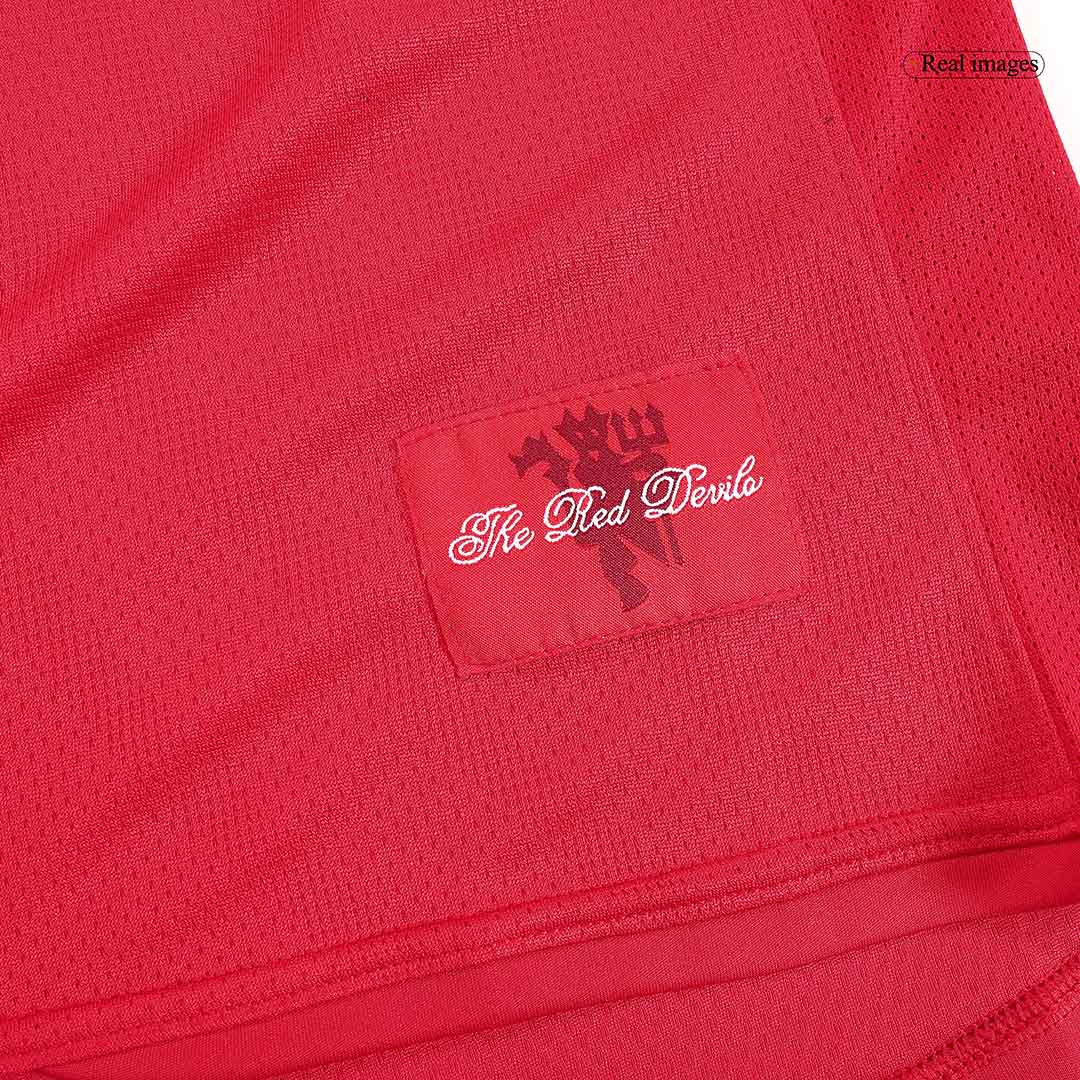 Domácí Retro Dres Manchester United 2007/08 Long Sleeve
