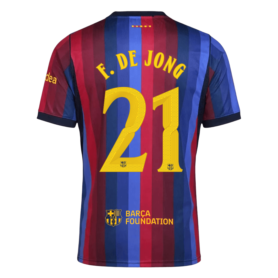 Barcelona domácí fotbalový dres 2026/27 F. DE JONG #21 UCL