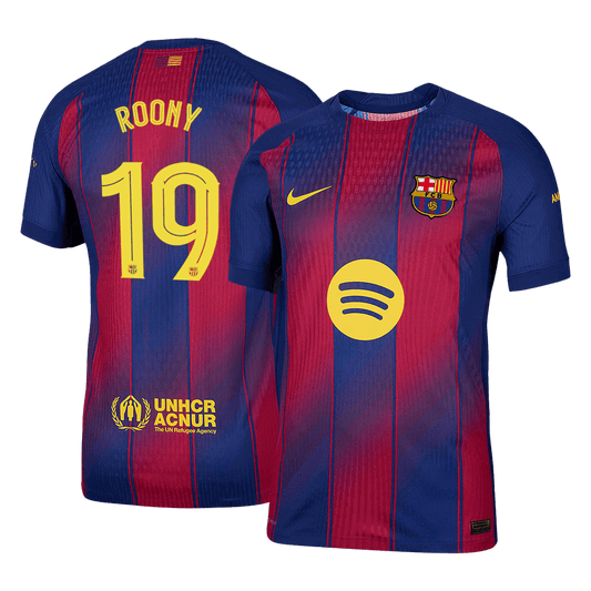 Domácí Fotbalový Dres Barcelona 25/26 Authentic ROONY #19 UCL