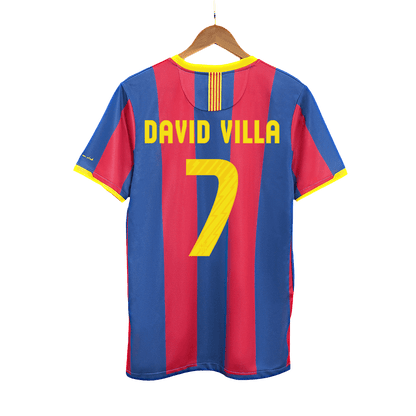 Domácí Retro Dres Barcelona 2010/11 DAVID VILLA #7