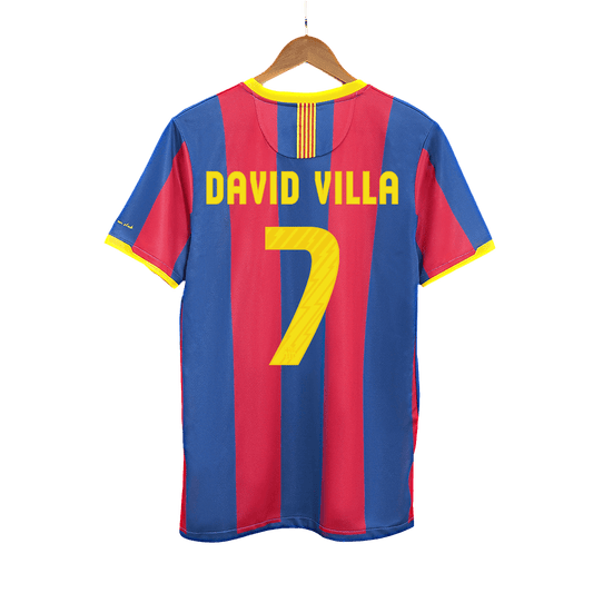 Domácí Retro Dres Barcelona 2010/11 DAVID VILLA #7