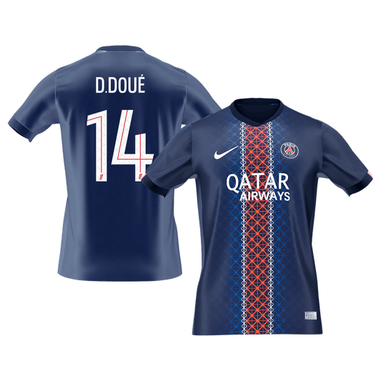 PSG domácí fotbalový dres 2025/26 D.DOUÉ #14